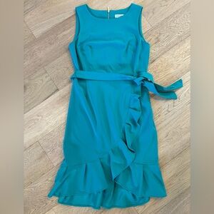 Calvin Klein faux wrap dress with belt